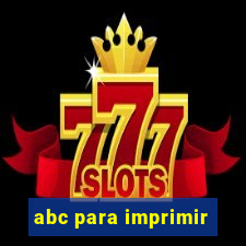 abc para imprimir